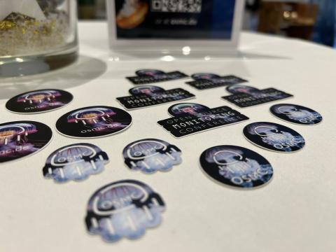 Conference stickers
