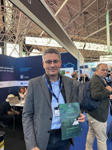 Panagiotis at MetaOS Booth 