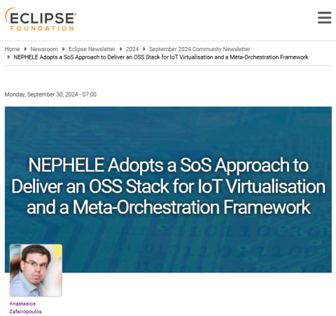 A. Zafeiropoulos in Eclipse Newsletter